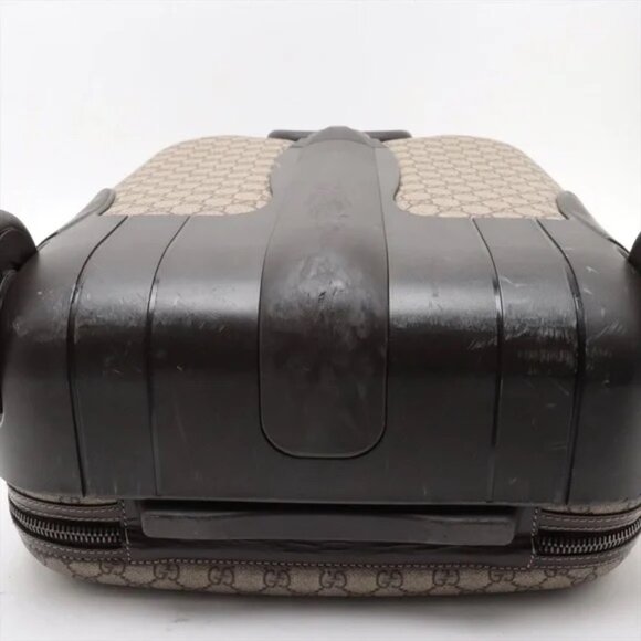 Gucci Tom Ford Canvas Y2K GG Leather Carry On Compliant Suitcase - Picture 10 of 13